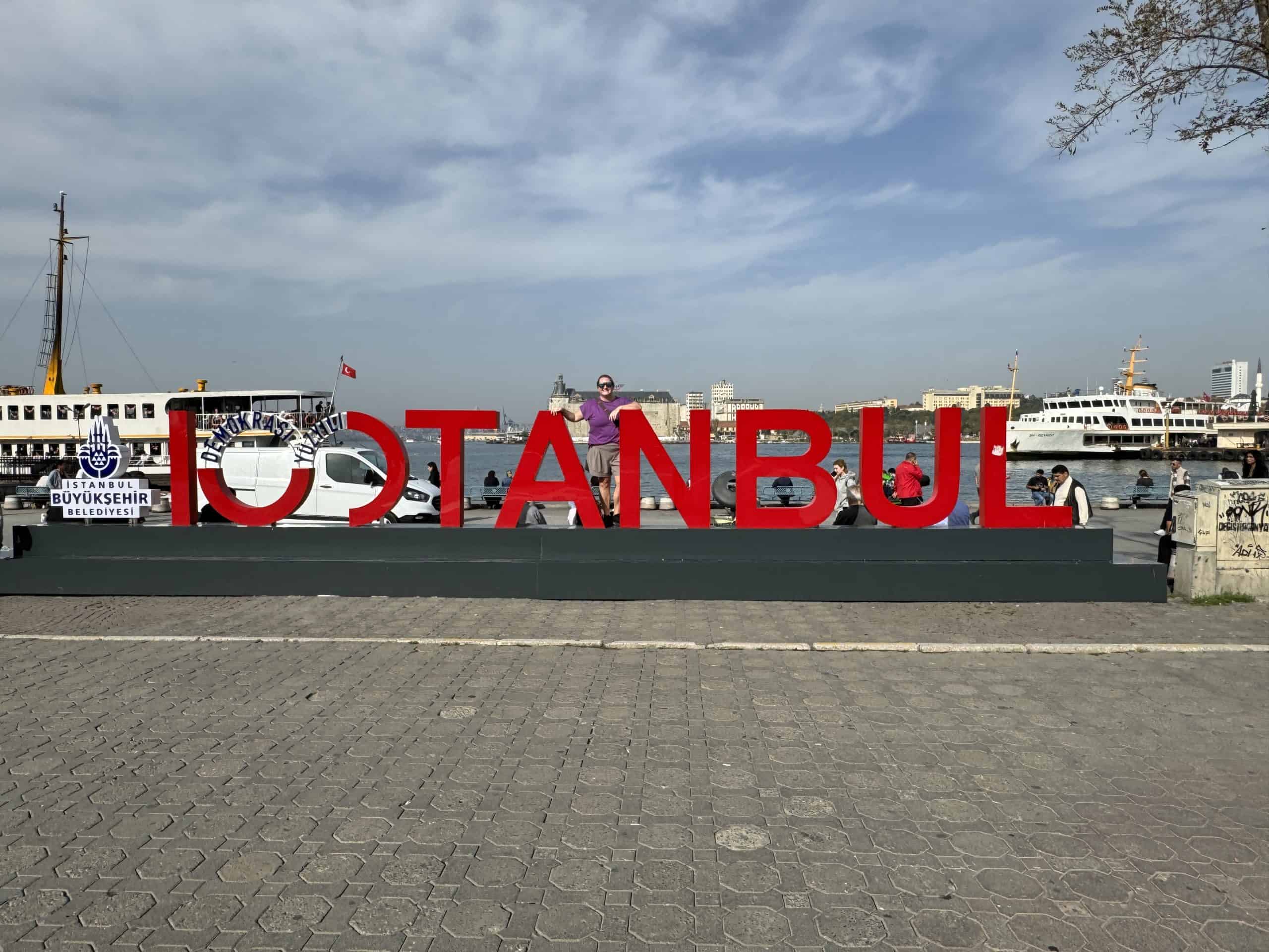 Istanbul word sculpture